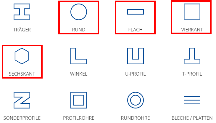 stürmsfs Vollmaterial - Kategorien